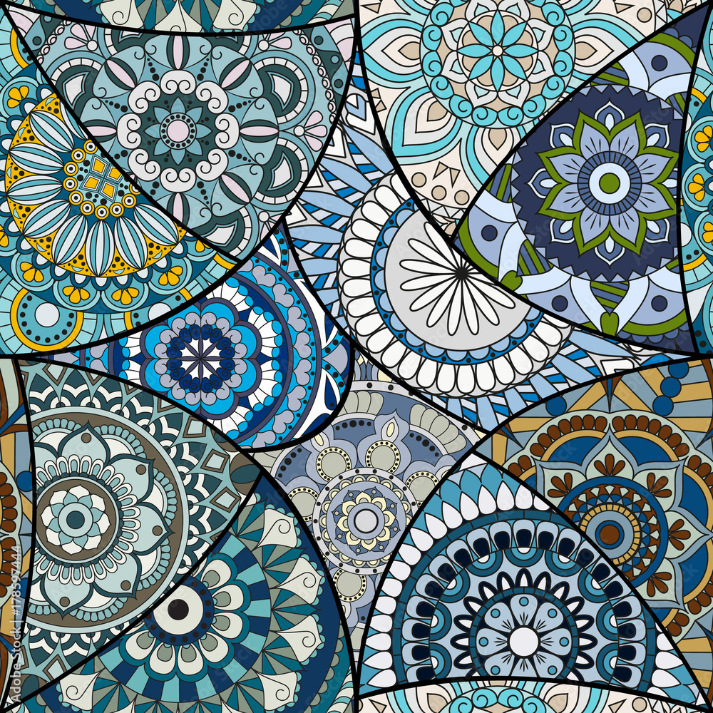 Tapeta Seamless pattern tile with