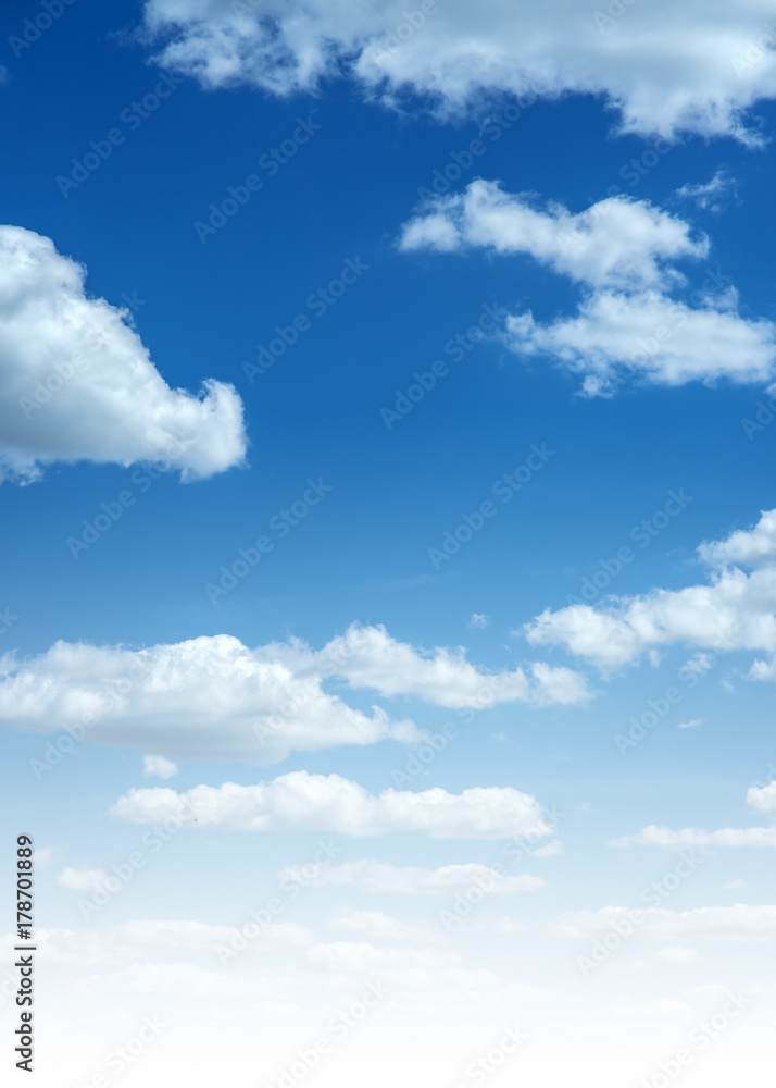Fototapeta Sky and clouds vertical photo