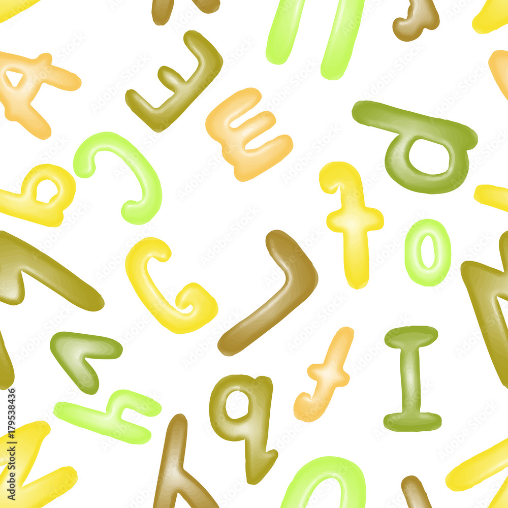 Tapeta Colorful plasticine letters