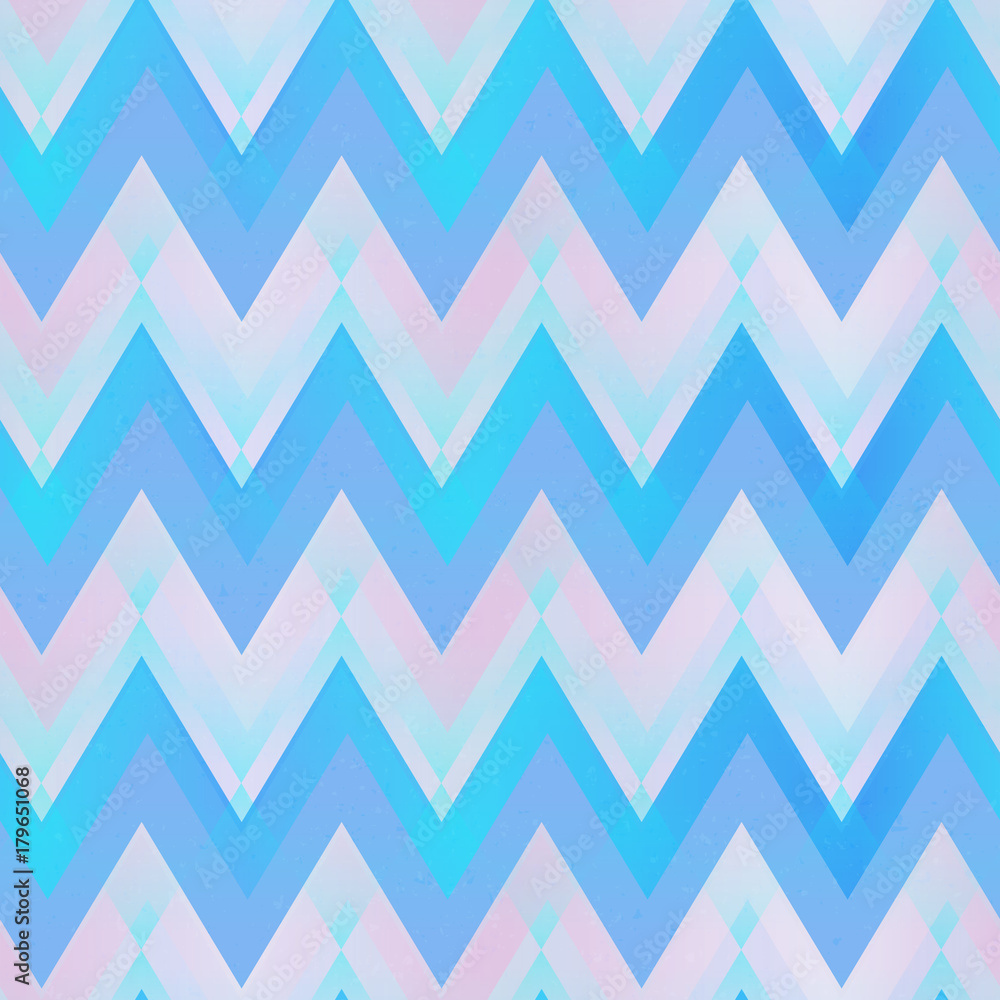Tapeta Blue color zigzag seamless