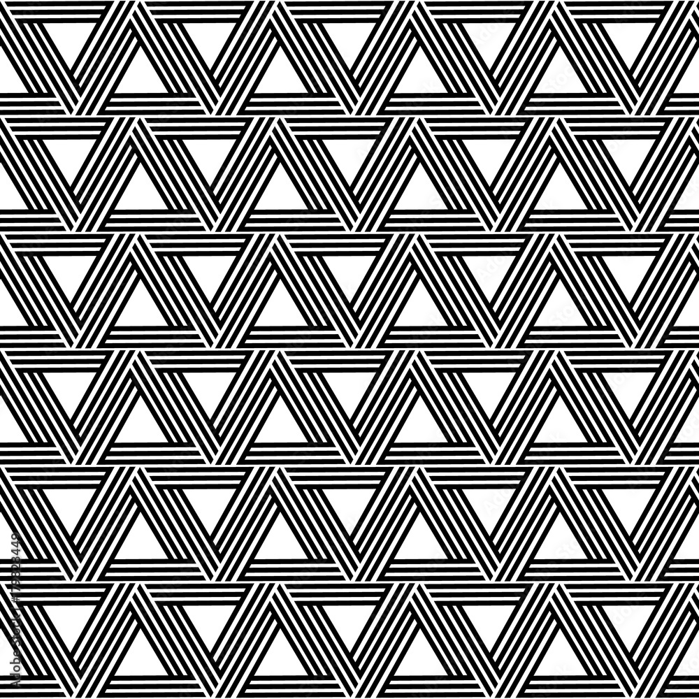 Tapeta Striped triangle geometric