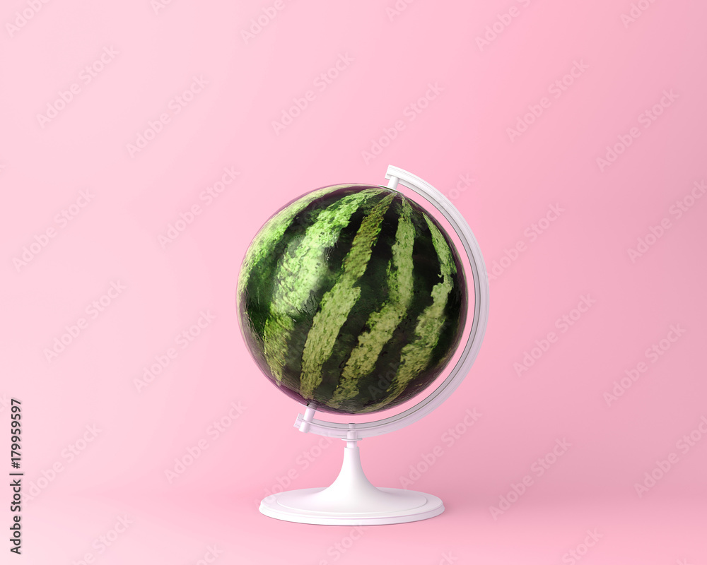 Obraz Tryptyk Globe sphere orb watermelon