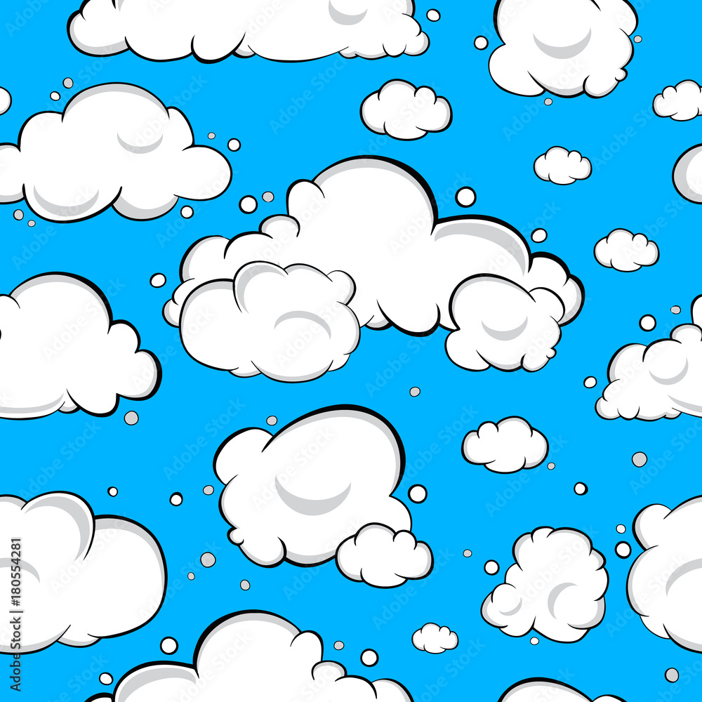 Tapeta Seamless pattern. Clouds.