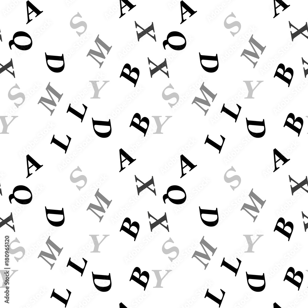Tapeta alphabet seamless pattern