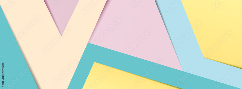 Obraz Tryptyk Pastel paper banner 2