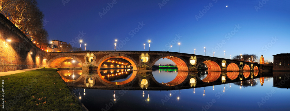 Obraz Tryptyk panoramique du pont neuf à 