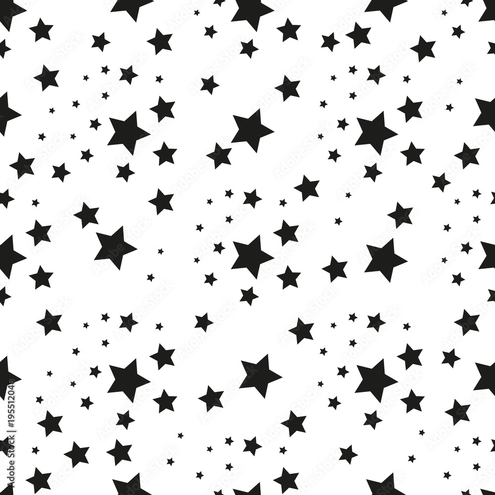 Fototapeta Star seamless pattern. Cute