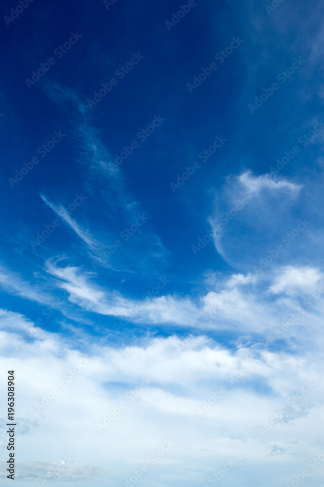 Fototapeta blue sky background with tiny
