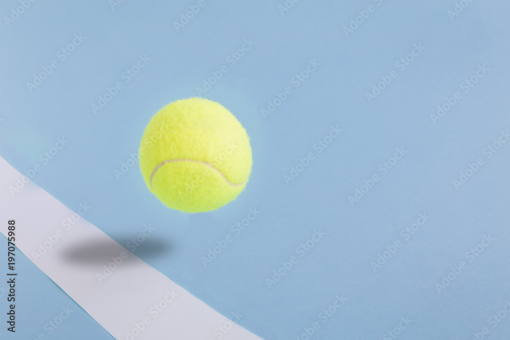 Obraz Tryptyk Tennis ball against pastel