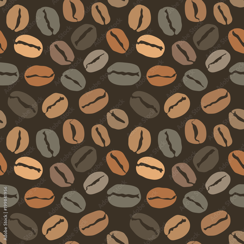 Tapeta Seamless pattern with coffee