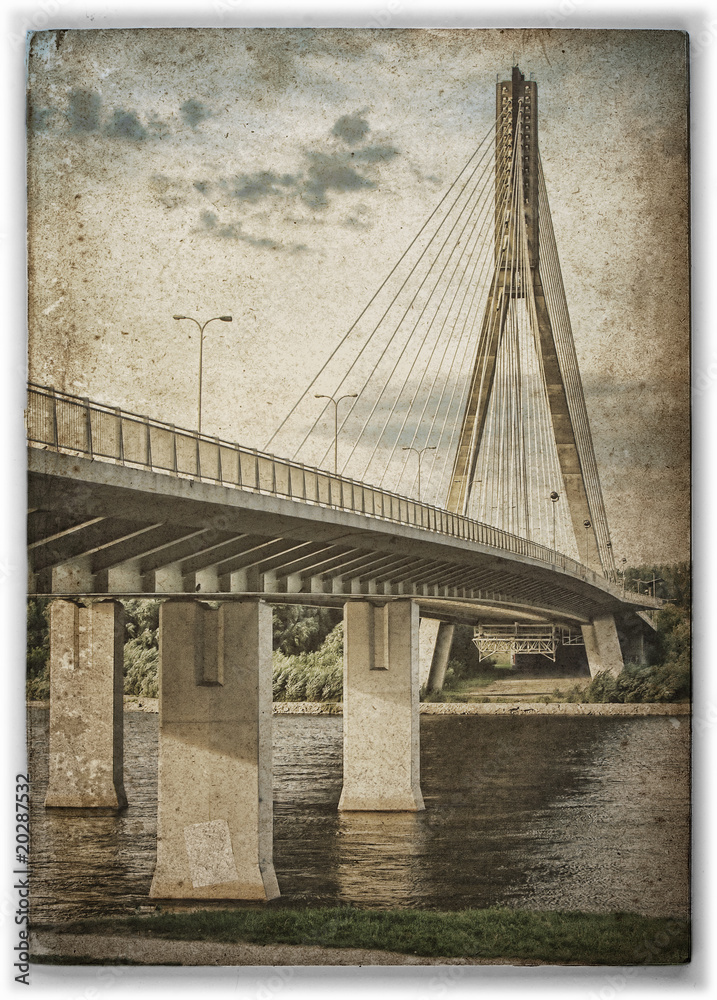 Obraz Kwadryptyk Swietokrzyski bridge on