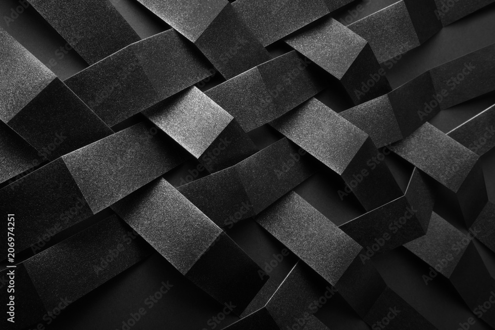 Fototapeta Abstract pattern made of black