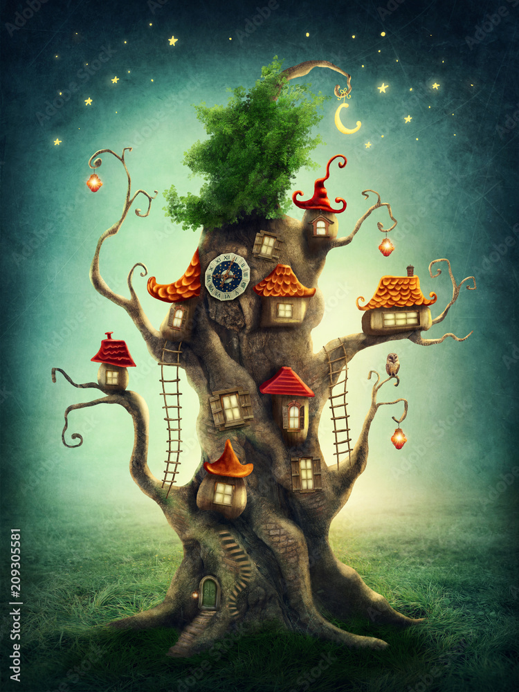 Fototapeta Magic tree house