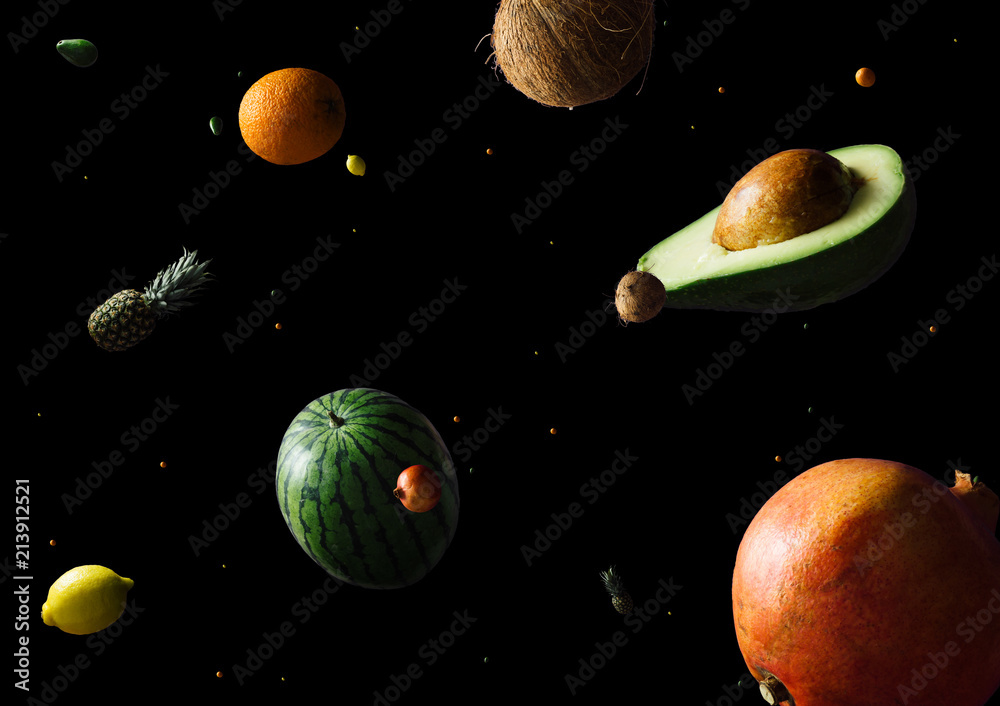 Obraz Dyptyk Space or planets universe