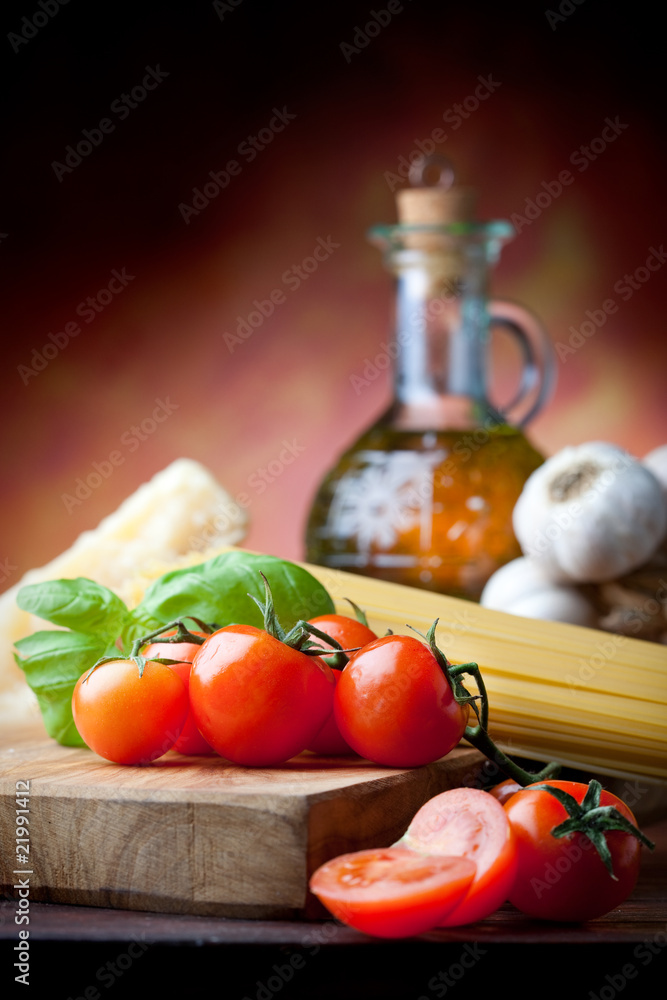 Obraz Pentaptyk Mediterranean Cuisine