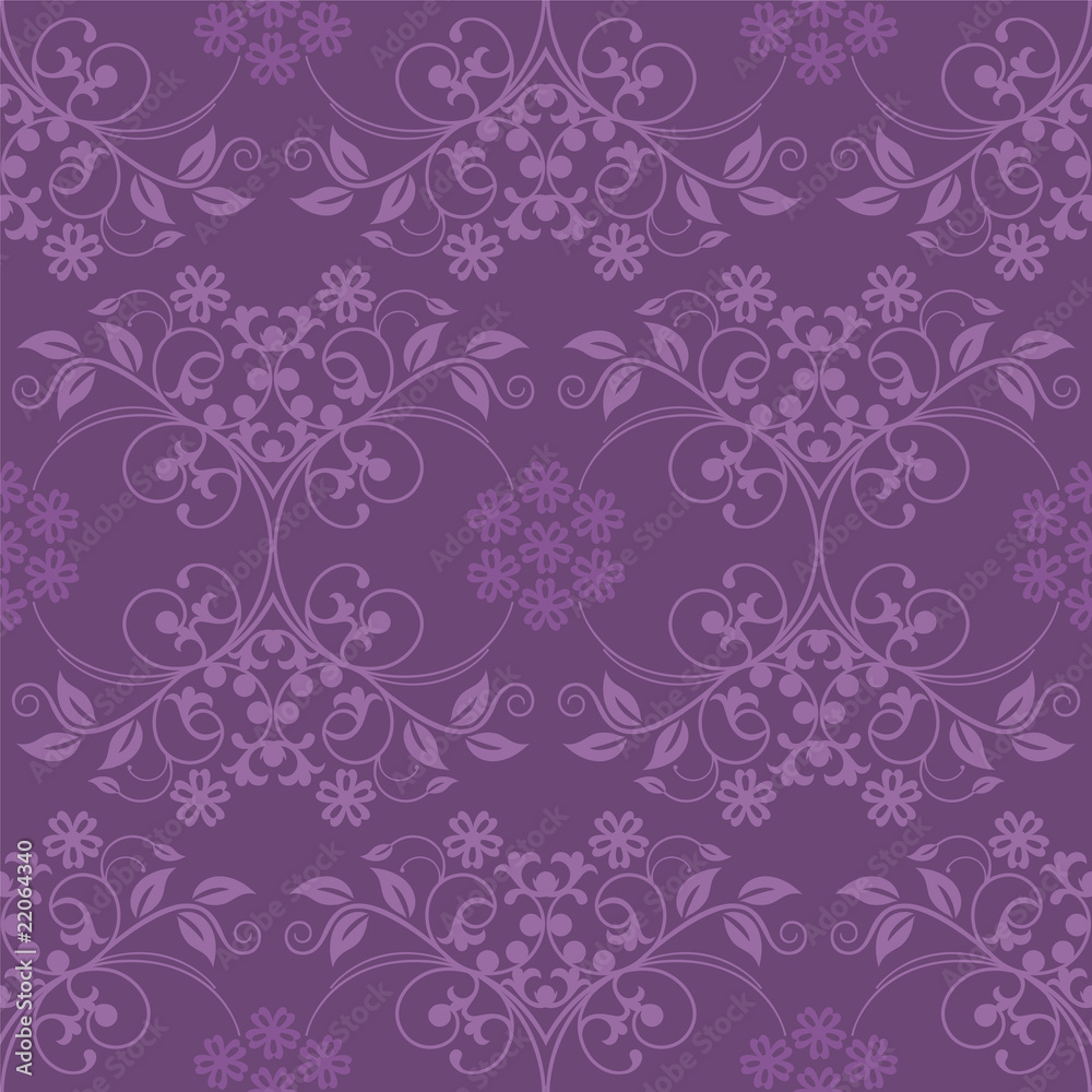 Tapeta Beautiful seamless purple