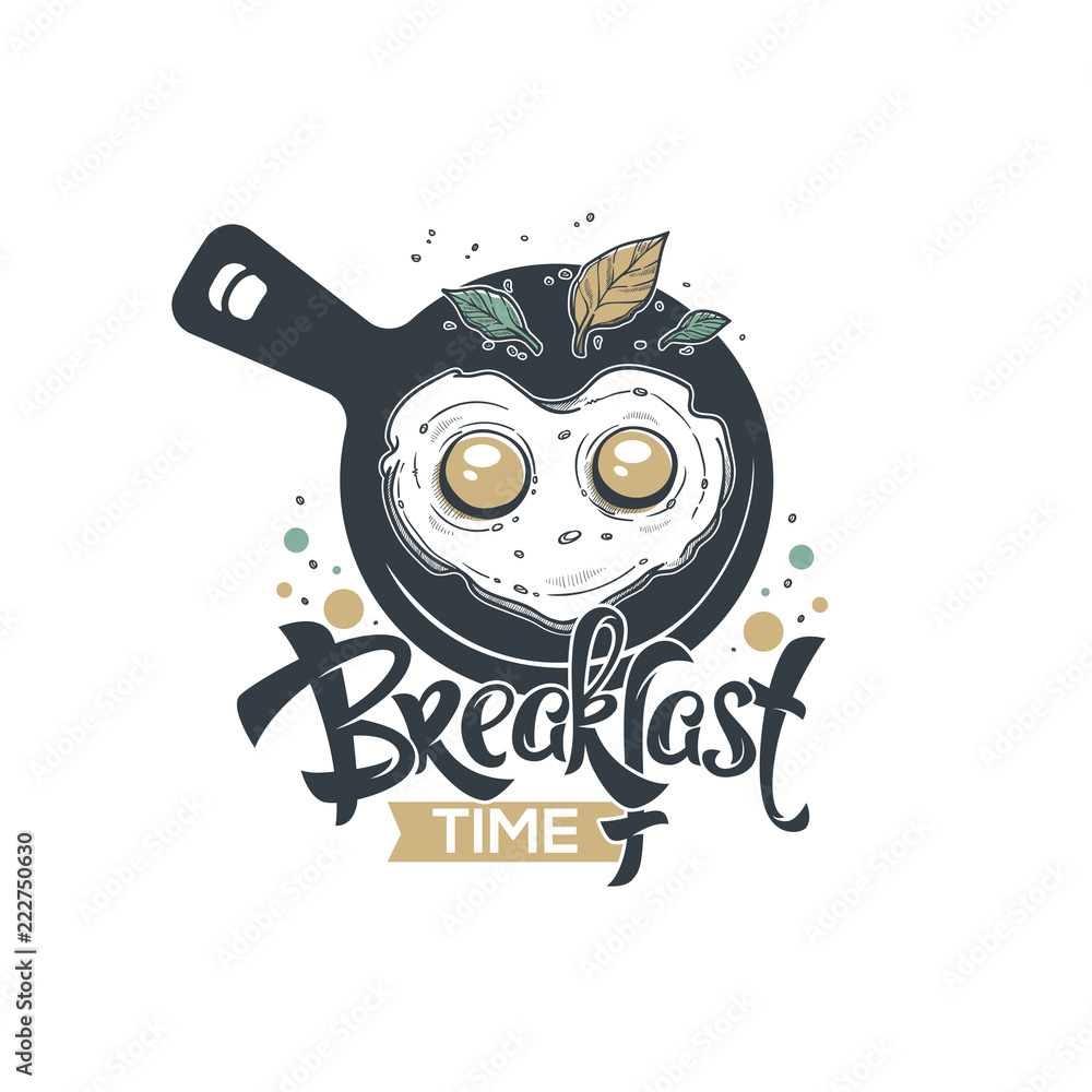 Obraz Dyptyk Breakfast Time, hand drawn