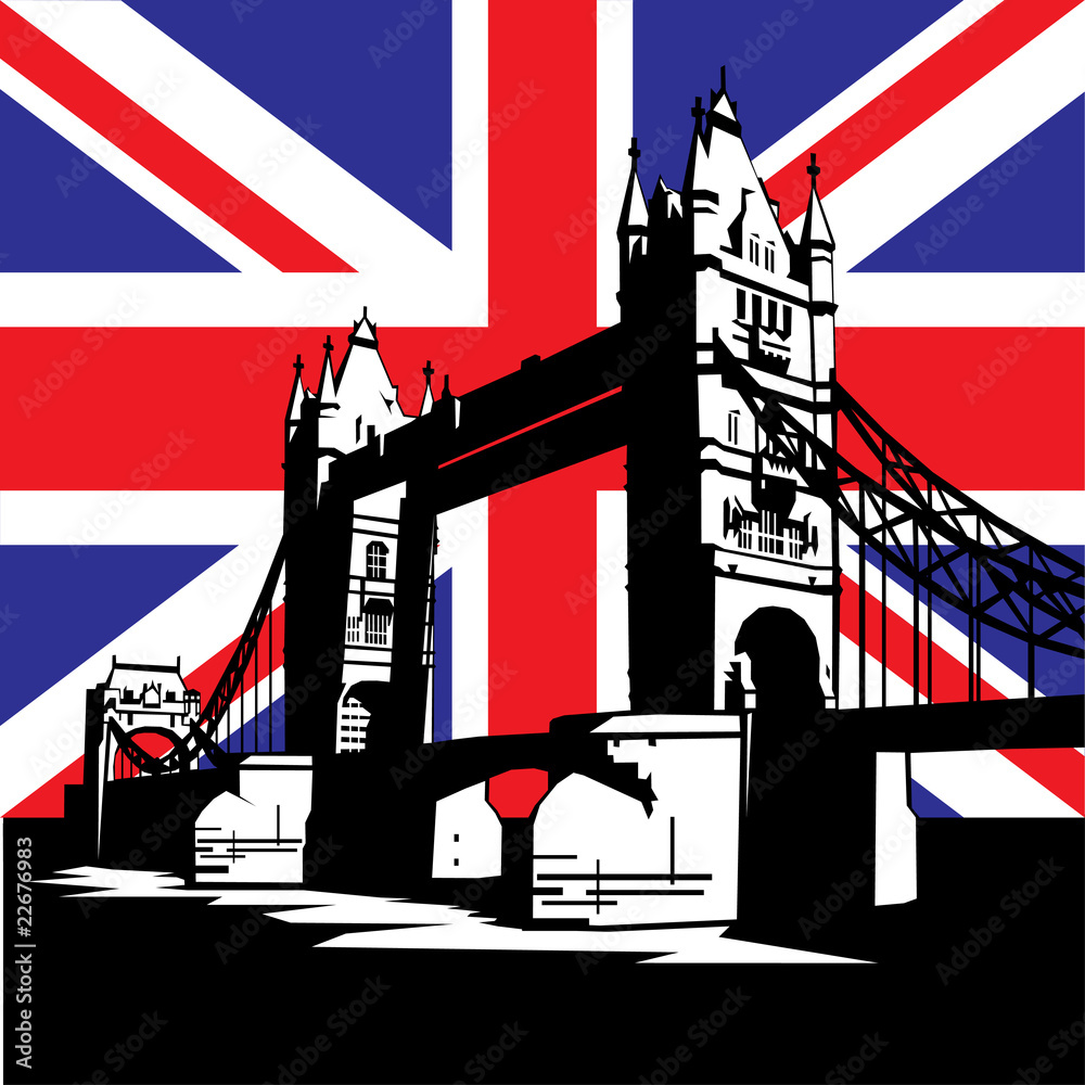 Obraz Pentaptyk london bridge