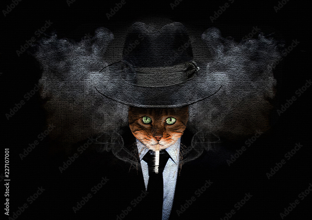 Obraz Kwadryptyk Cat-Rorschach
