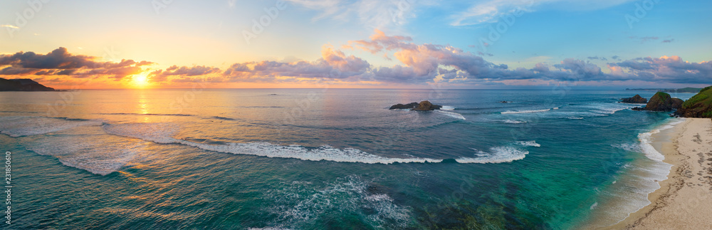 Fototapeta Panoramic view of tropical