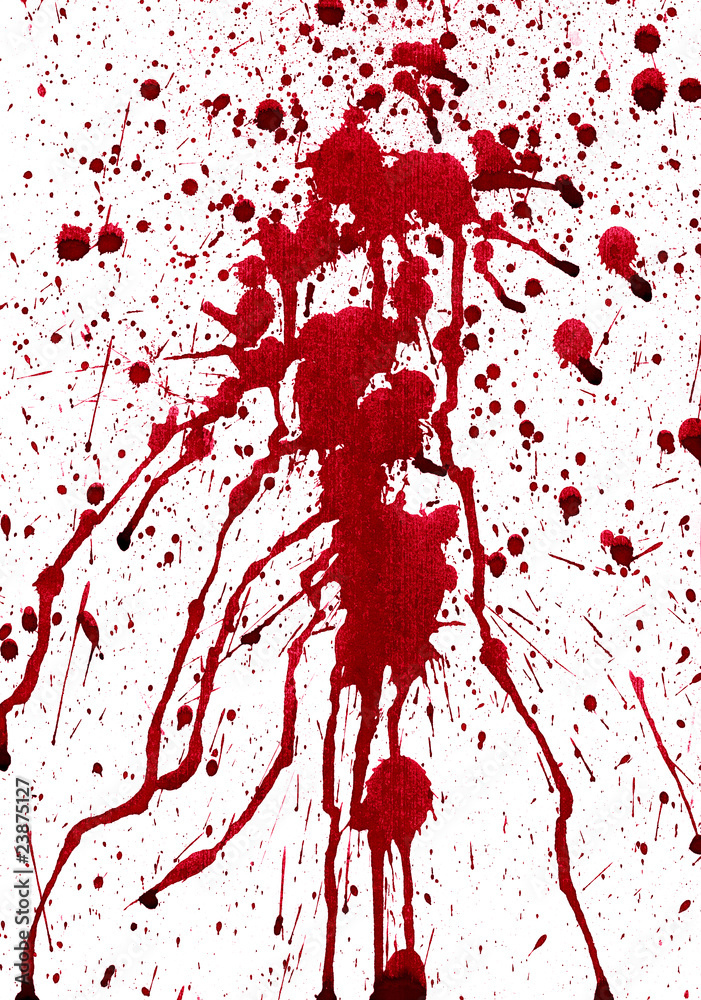 Obraz Pentaptyk Bloody splashes