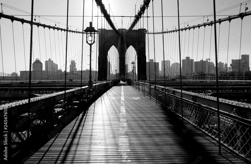 Obraz Tryptyk Brooklyn Bridge, Manhattan,