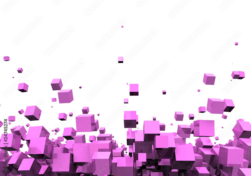 Obraz na płótnie 3D - Hintergrund - Pink Disco