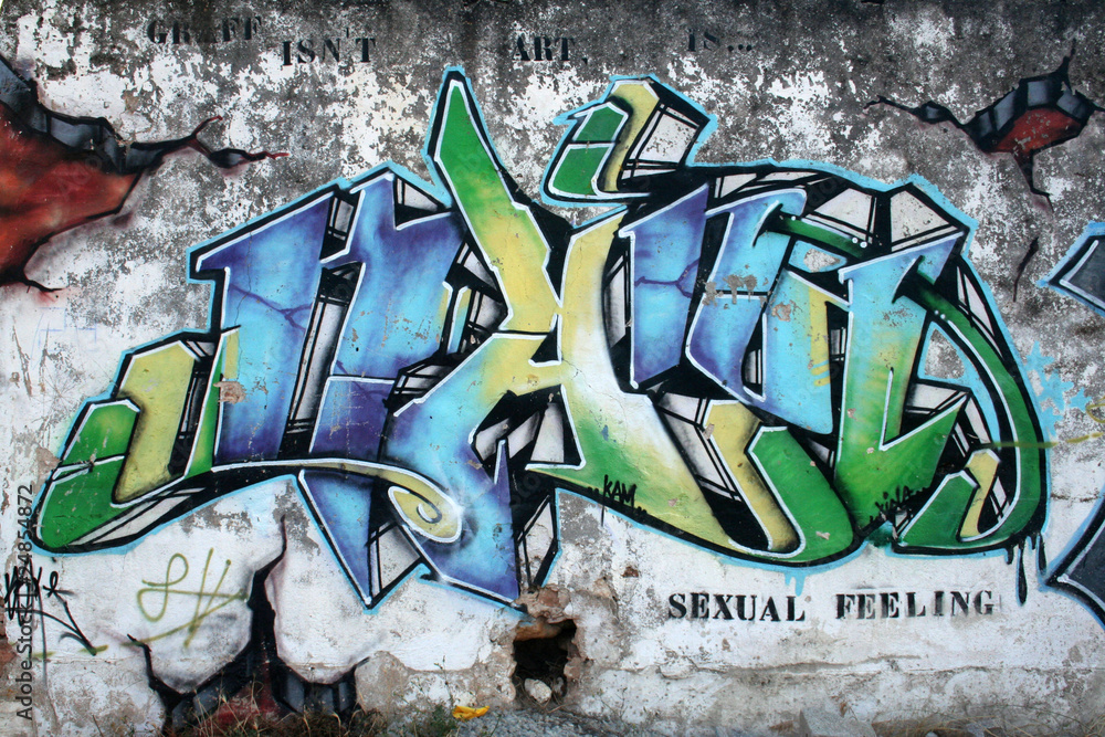 Obraz Pentaptyk Graffiti