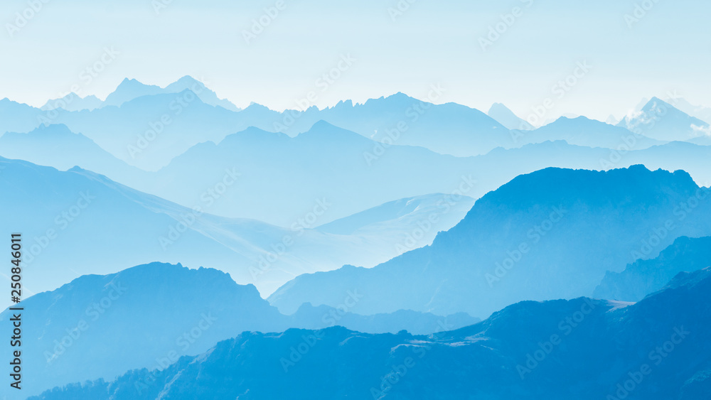 Obraz na płótnie View of the mountains at