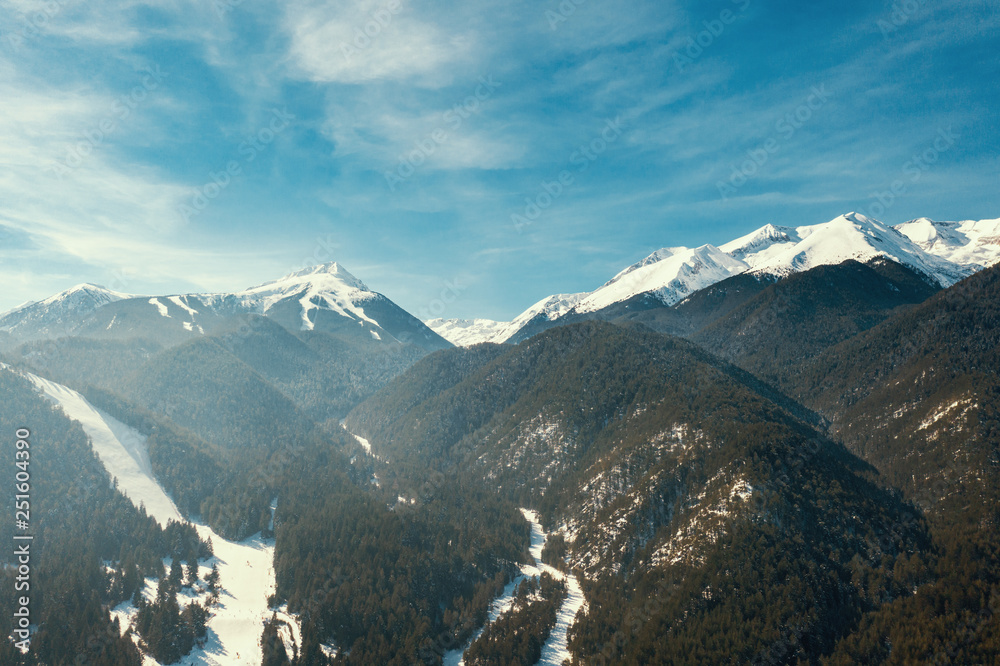 Fototapeta Bright panorama of mountain