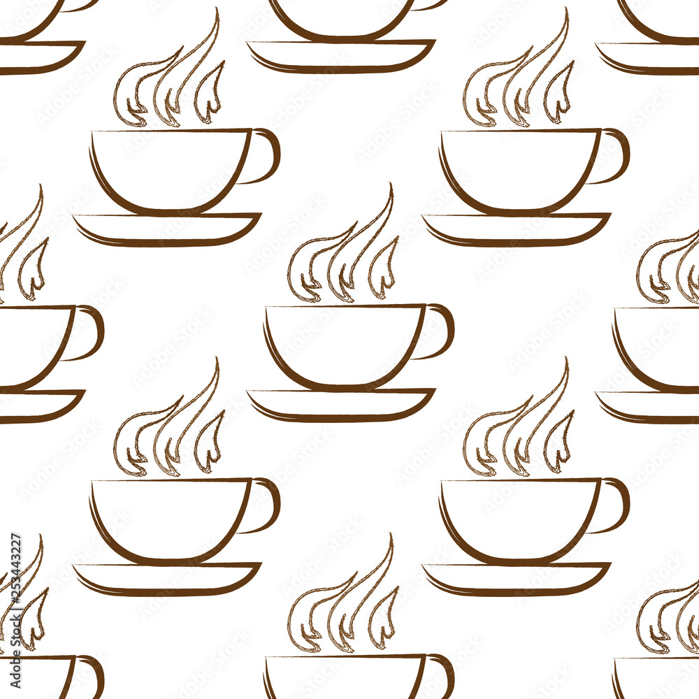Tapeta Coffee background. Seamless
