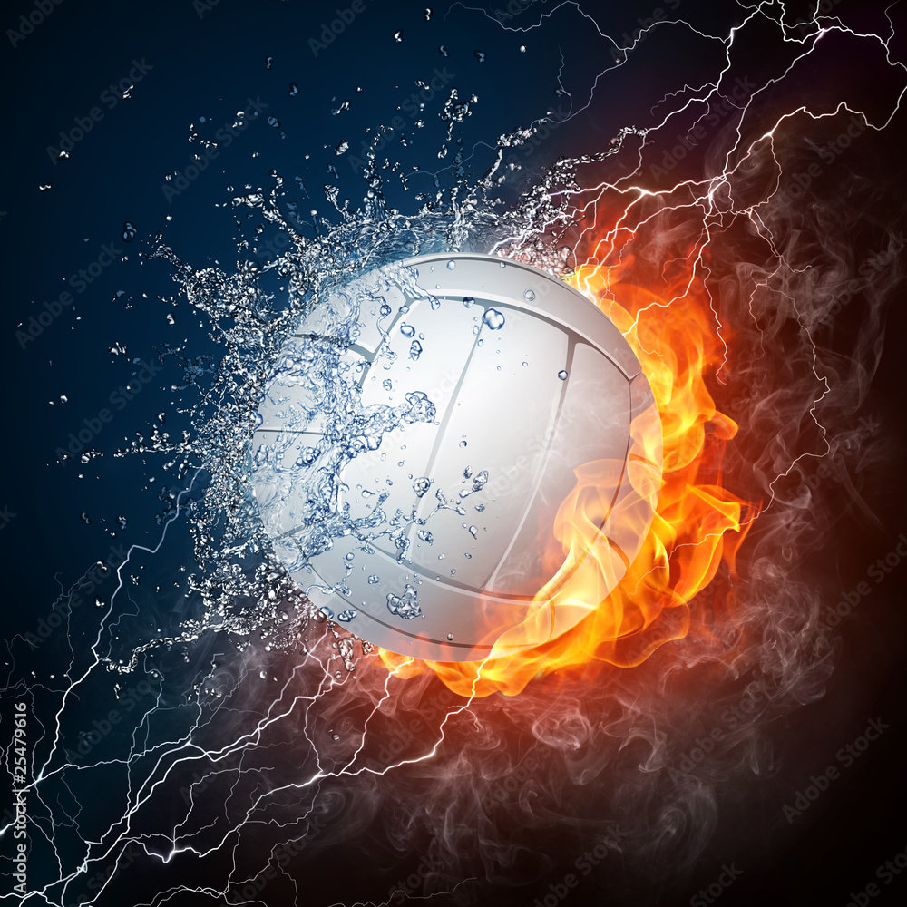 Obraz Pentaptyk Volleyball Ball