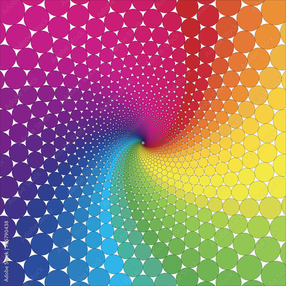 Fototapeta rotating rainbow