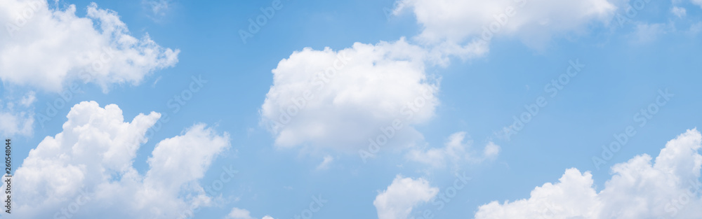 Fototapeta blue sky background with white
