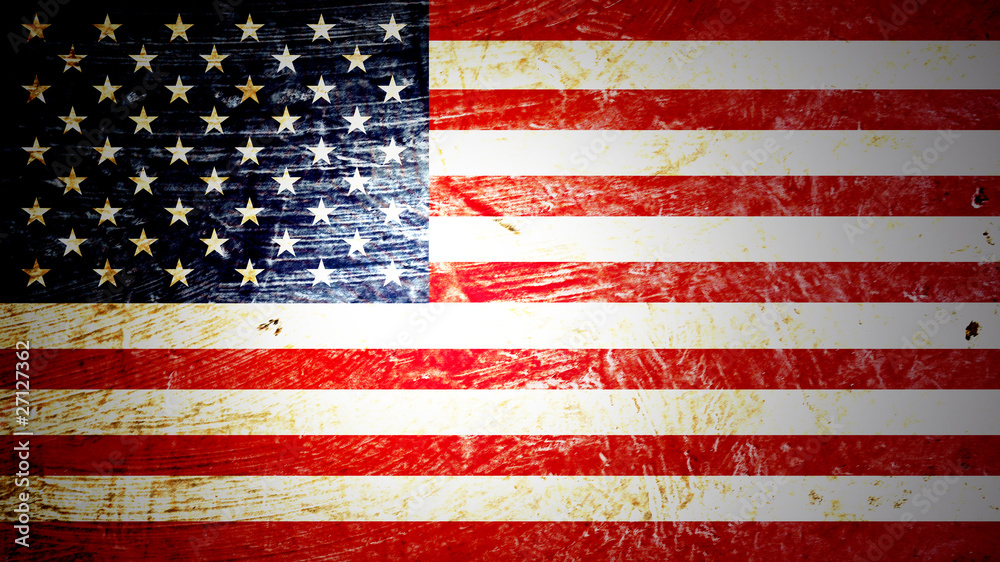 Obraz Tryptyk drapeau américain