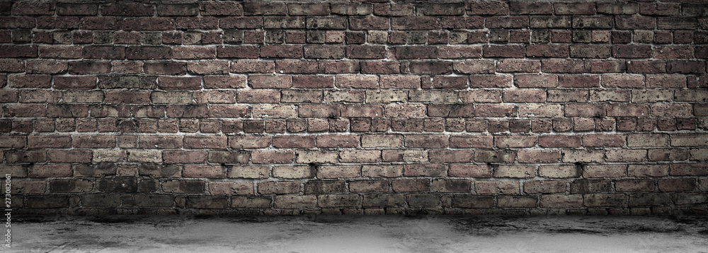 Obraz Tryptyk Large Grungy Blank Old Brick
