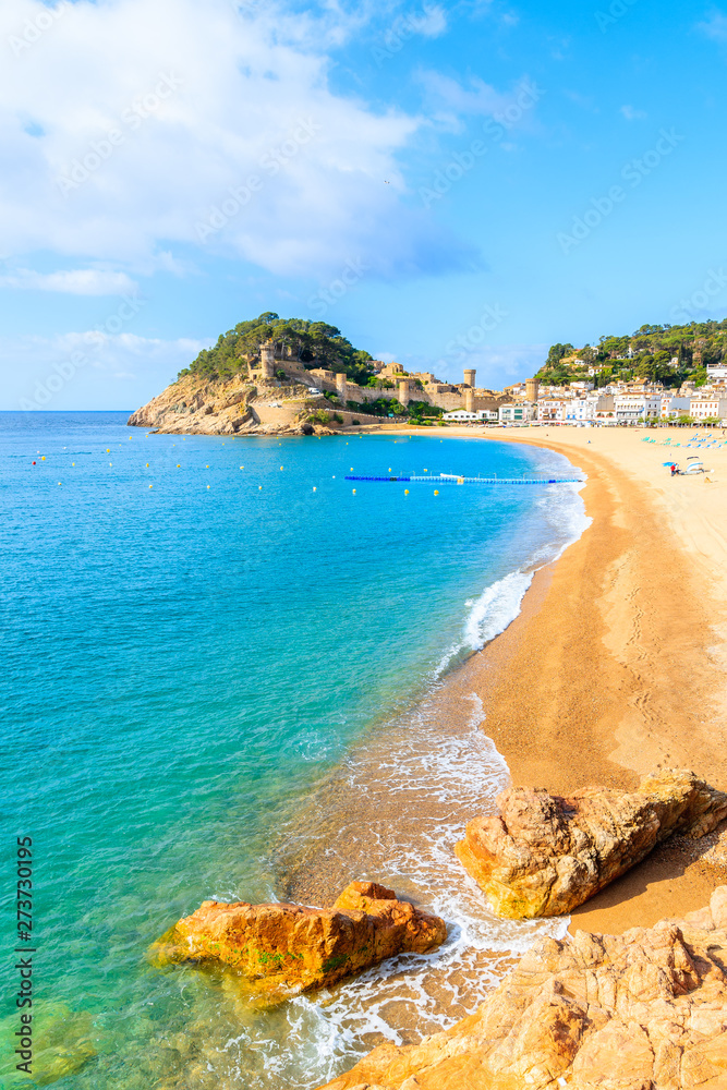 Obraz Dyptyk Blue azure sea and sandy beach