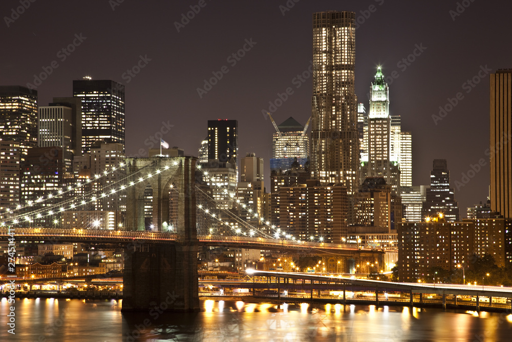 Obraz Tryptyk Brooklyn Bridge