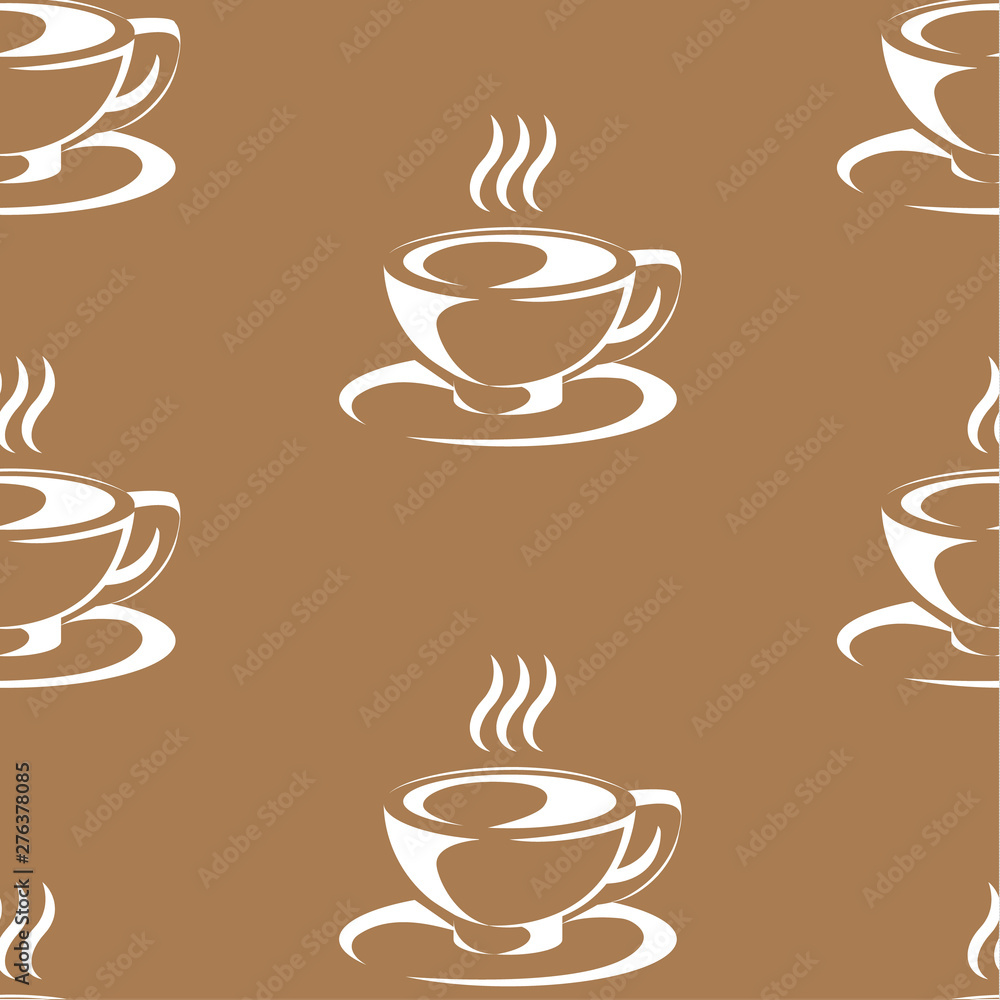 Tapeta Coffe seamless pattern in