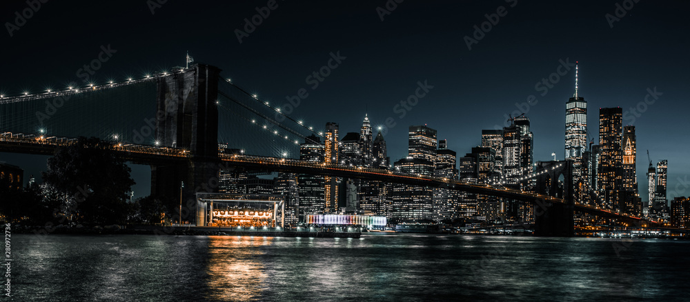 Fototapeta Brooklyn Bridge and Jane's