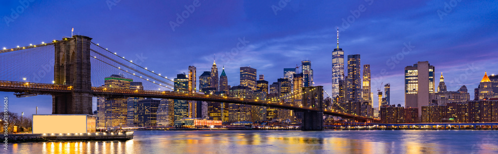 Obraz Kwadryptyk Brooklyn bridge New York