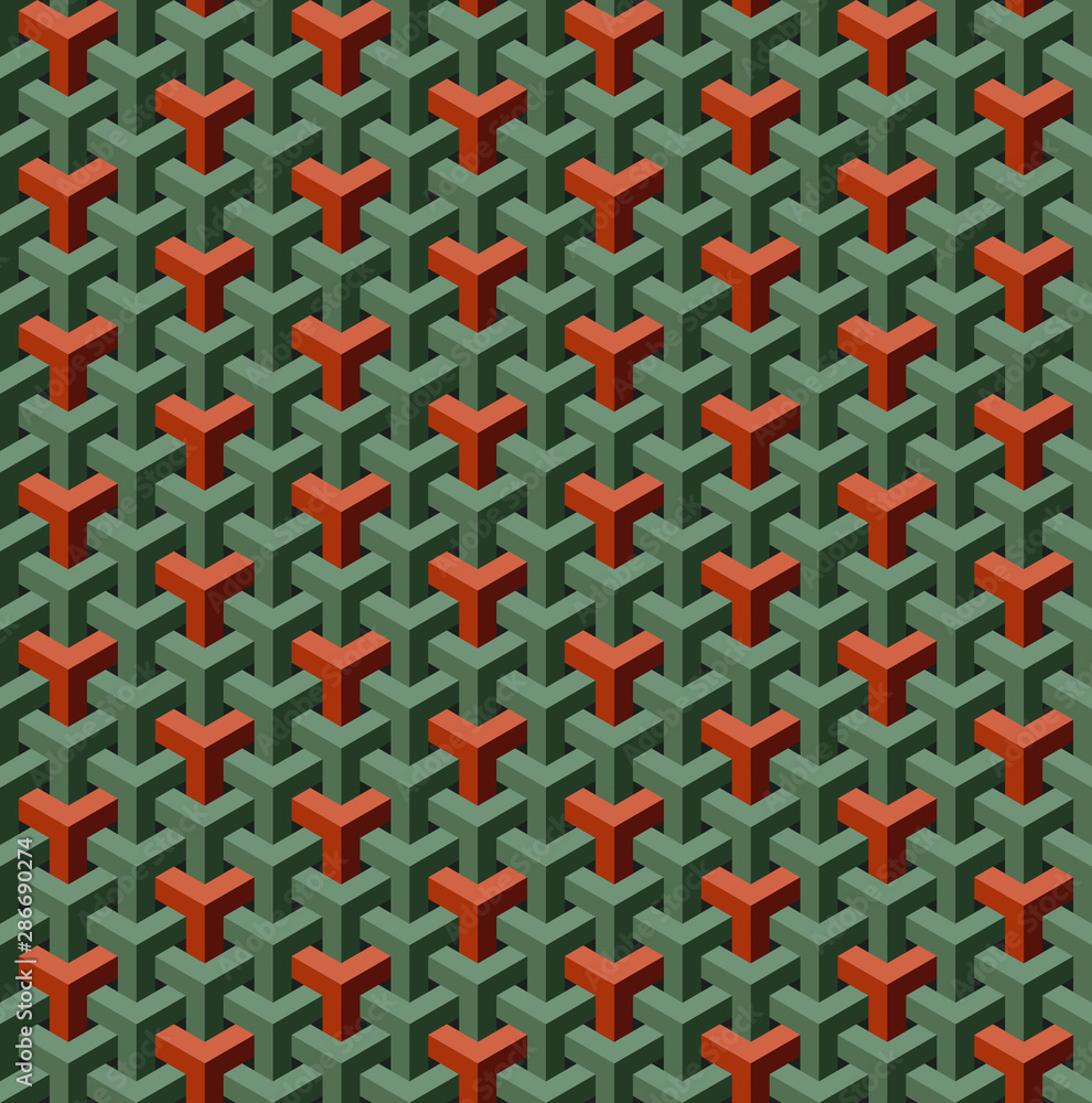 Fototapeta Geometric illusion pattern.