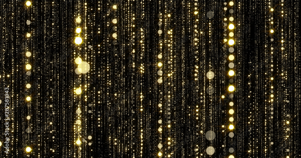 Obraz Tryptyk Golden glitter and gold