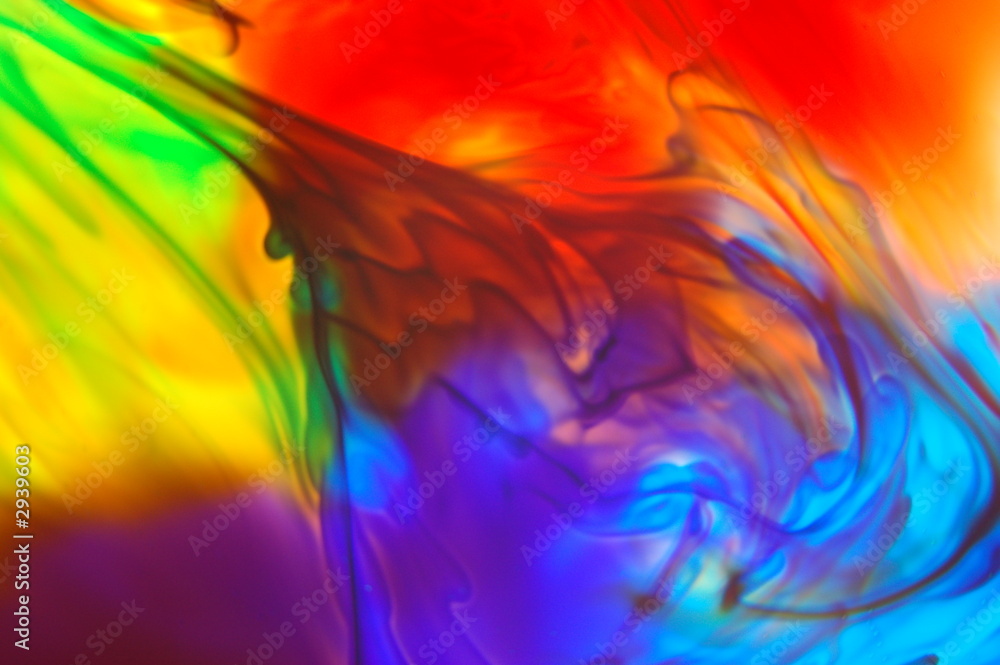 Obraz Tryptyk liquid rainbow