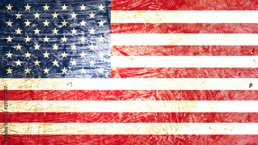 Obraz Kwadryptyk drapeau américain