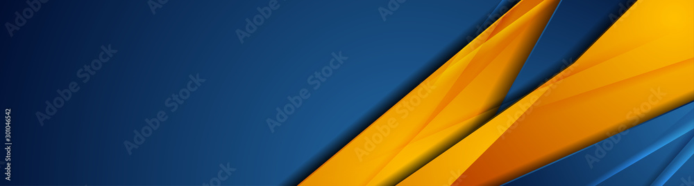Obraz Pentaptyk High contrast blue and orange