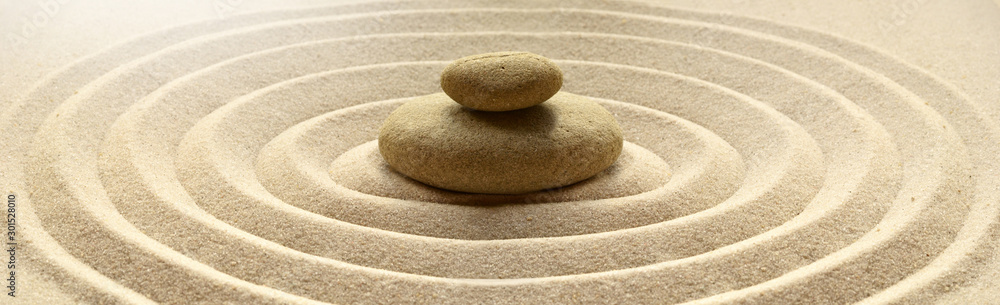 Fototapeta zen garden meditation stone