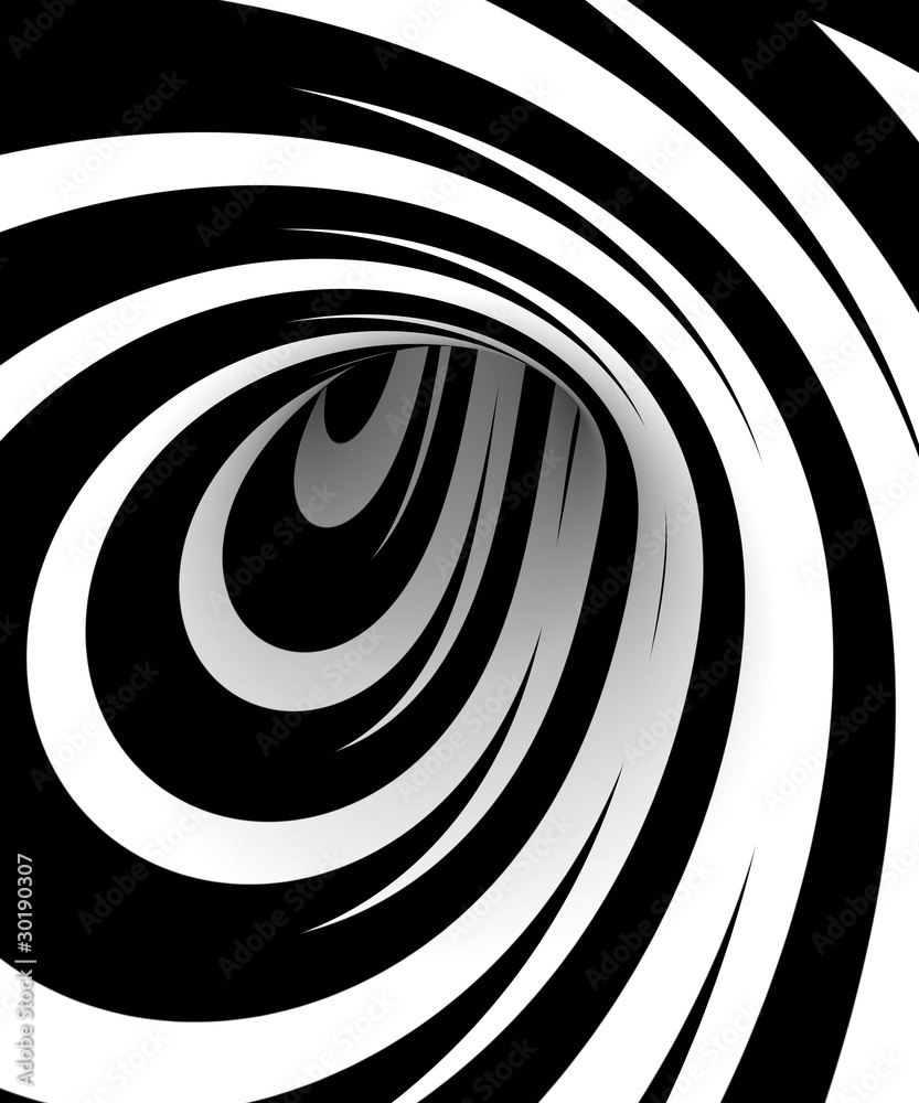 Obraz Pentaptyk Abstract black and white