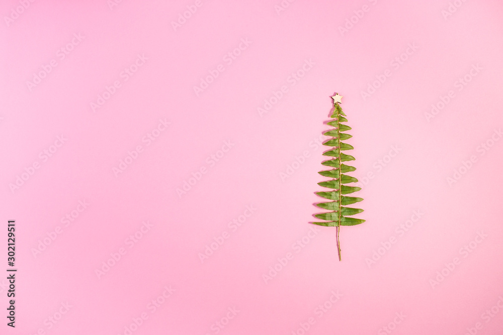 Obraz Dyptyk Minimalistic Christmas tree on