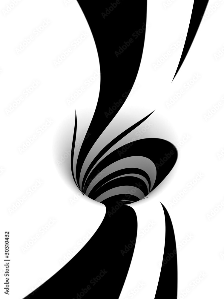 Obraz Kwadryptyk Abstract black and white